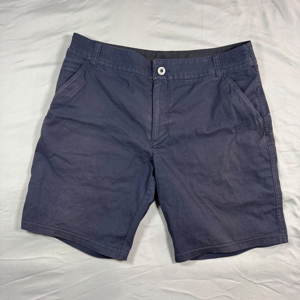 Kuhl Resistor Lite Chino Short Mens 36 Navy Blue Hiking Outdoor Stretch Travel